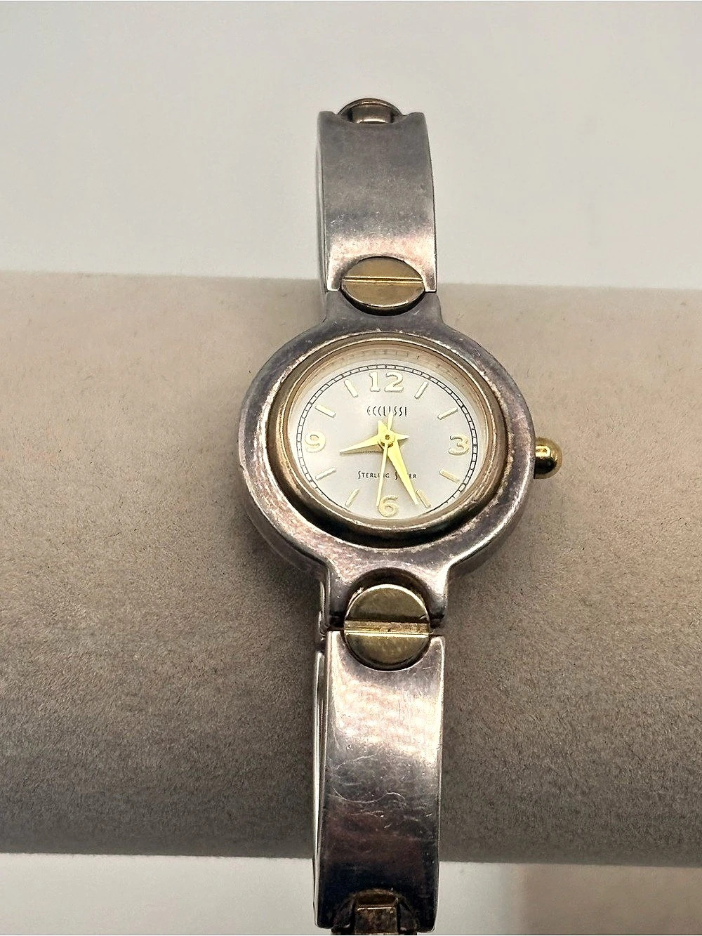 Ecclissi 31270 Sterling Silver 925 Two Tone Ladies Quartz Watch 40g 6.5